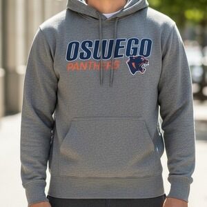 Oswego Panthers PEL Athletic Gray Hoodie Sweatshirt Men's Size S